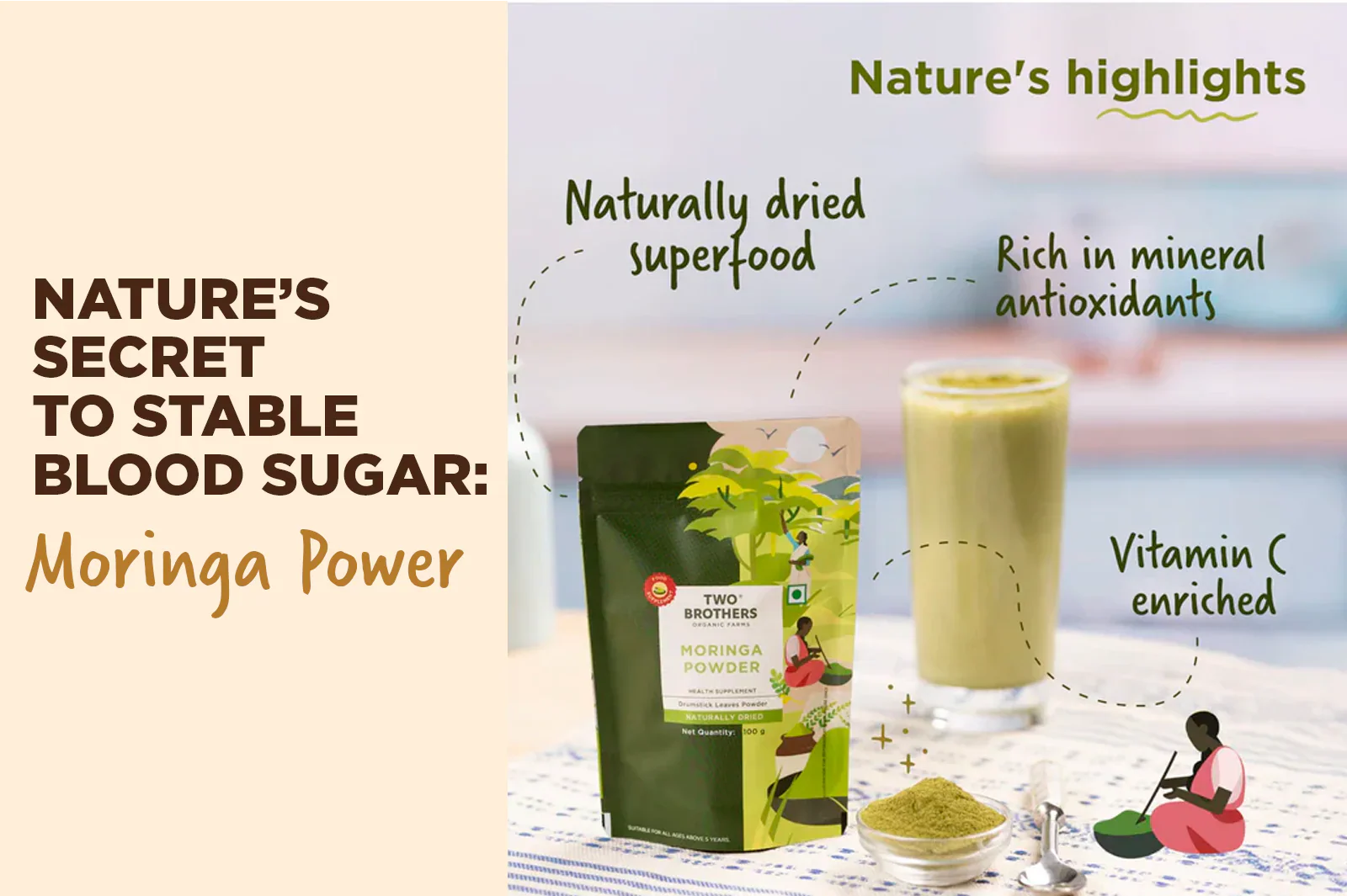 Moringa Powder for Blood Sugar Control