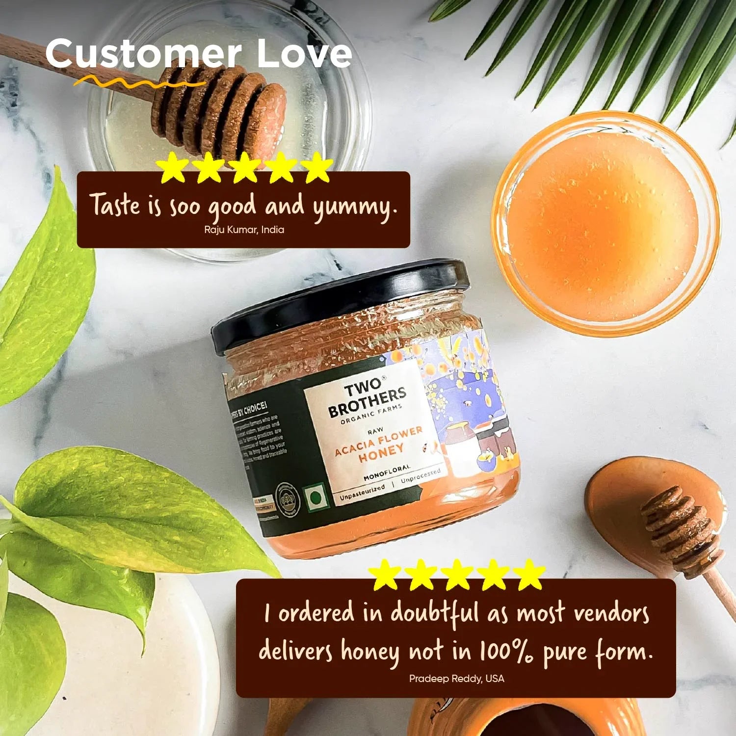 Acacia Honey, Raw Mono-floral Unfiltered