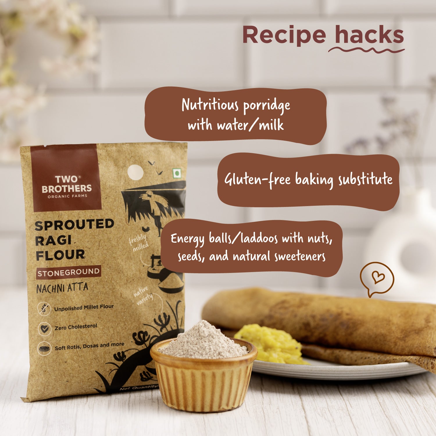 Buy online Sprouted Ragi Malt - Nachni Satva 500g  at best price 