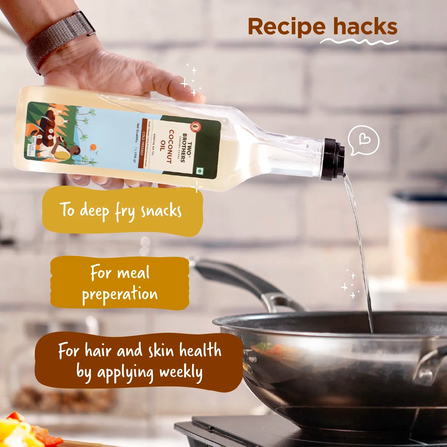 Coconut Oil, Cold-Pressed, Unrefined