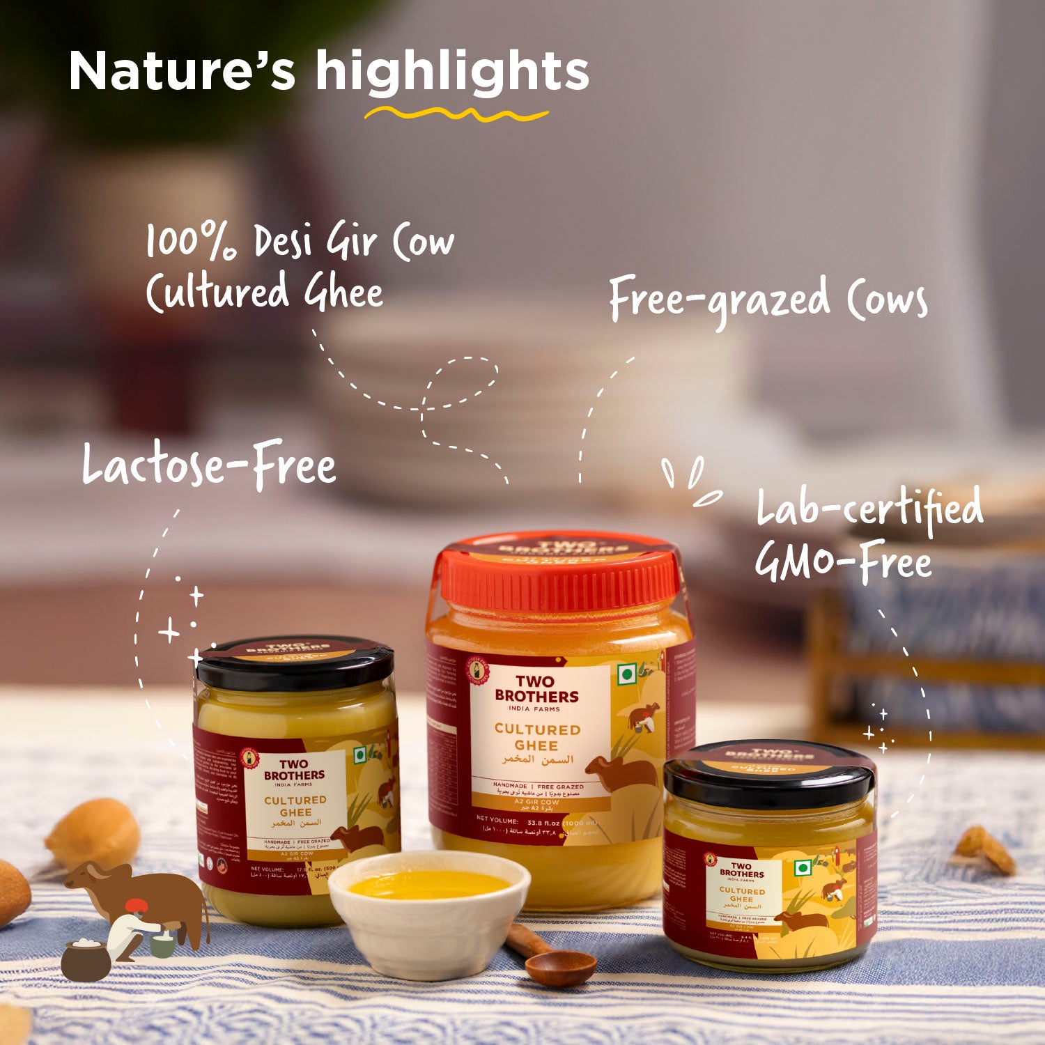A2 Gir Cow - Cultured Ghee