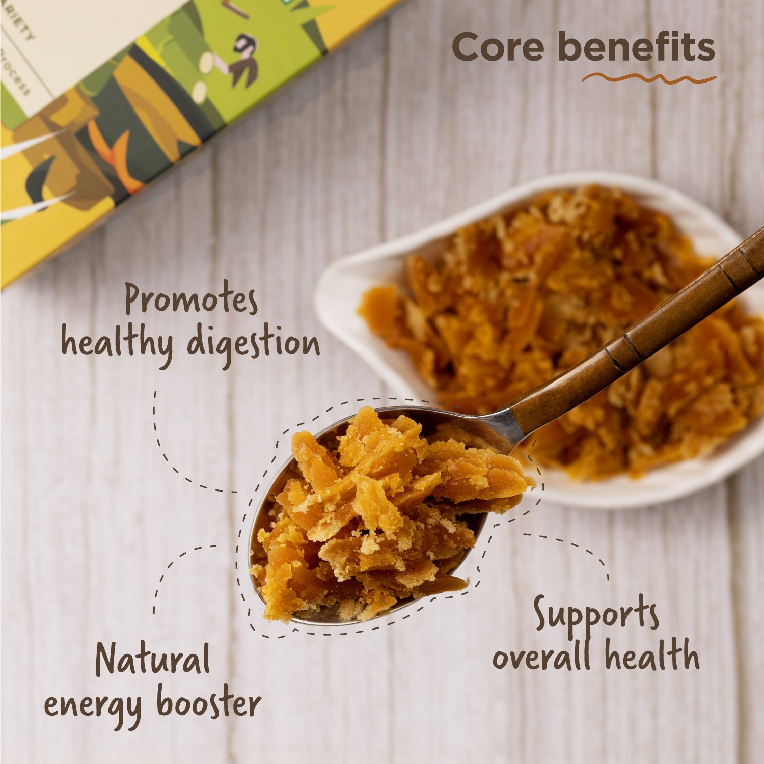 Buy  Pure Organic Sugarcane Jaggery Block
