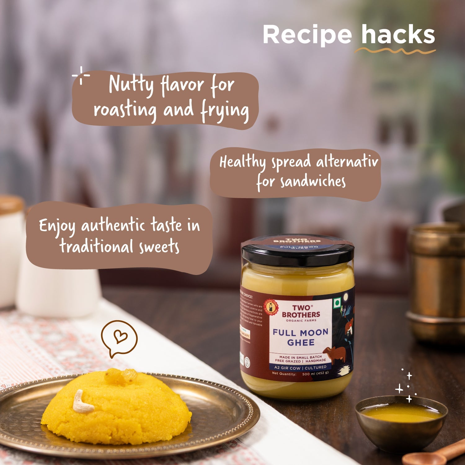 Buy Pure  Full Moon Cultured Ghee, Desi Gir Cow
