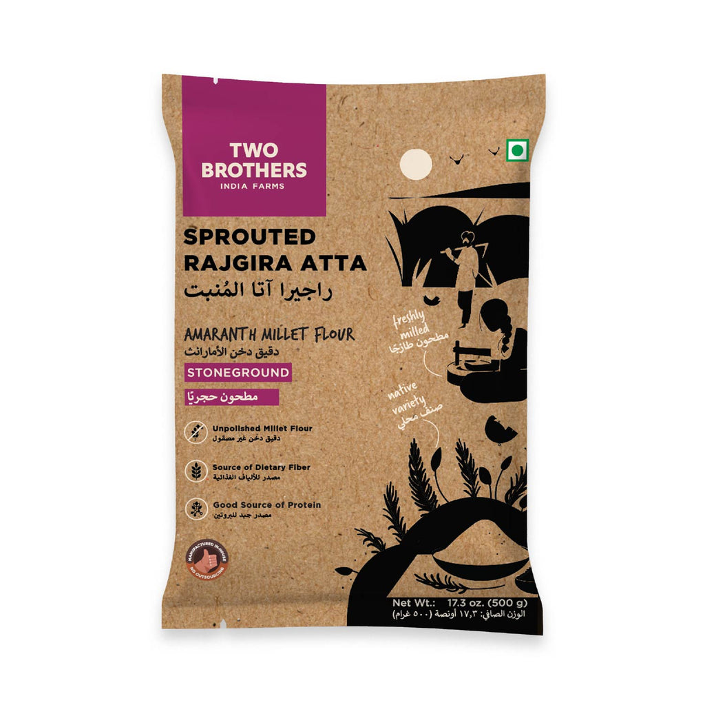 Sprouted Rajgira Atta (Sprouted Flour), 500 gms