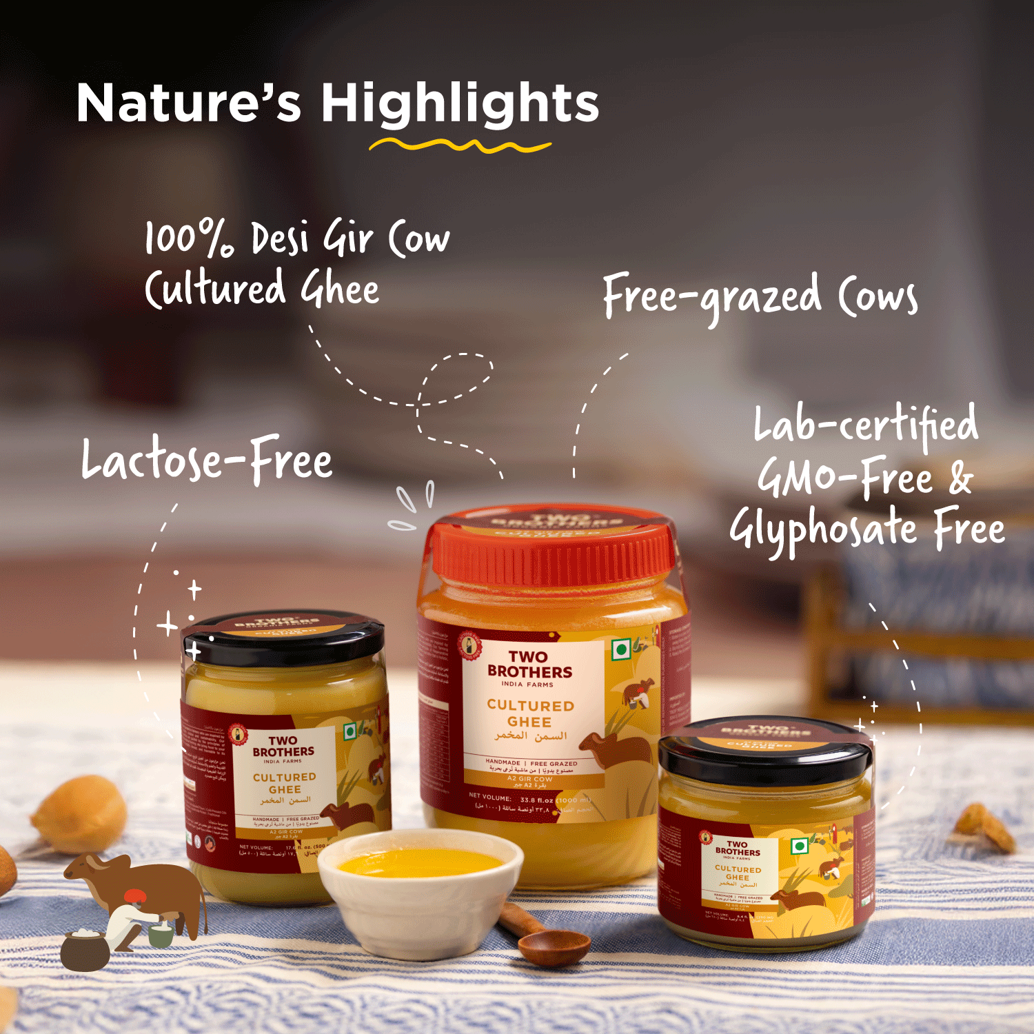 A2 Gir Cow - Cultured Ghee