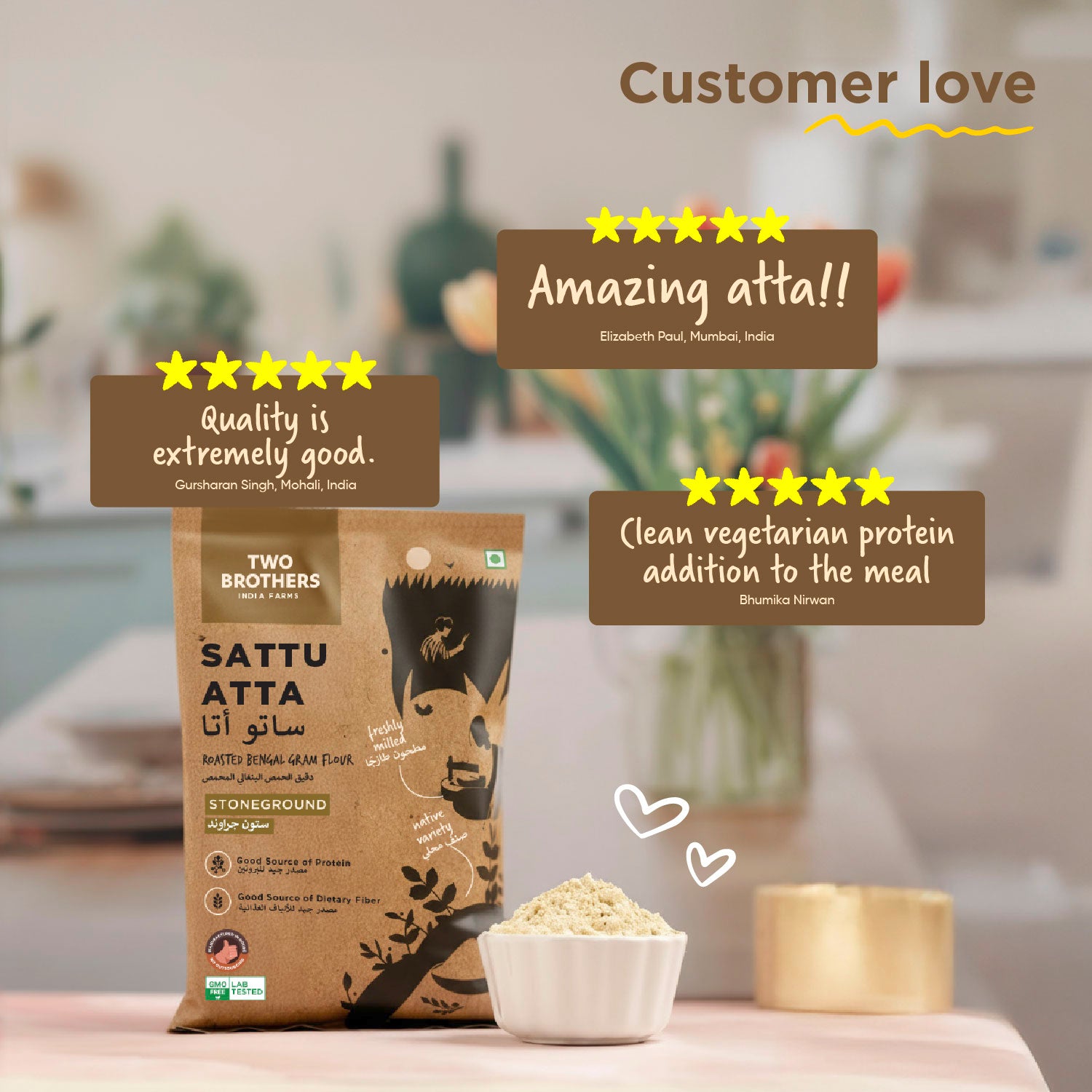 Sattu Atta, Stoneground 1kg