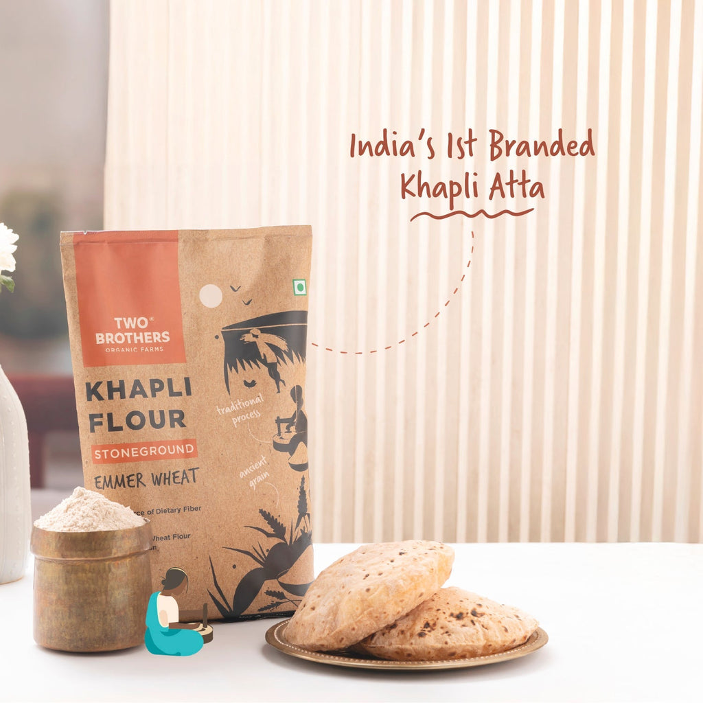 Khapli Wheat Atta (Emmer Wheat Flour) Atta Stone Ground